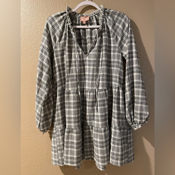 Show Me Your MuMu Black and White Checkered Dress - Picture 1 of 4